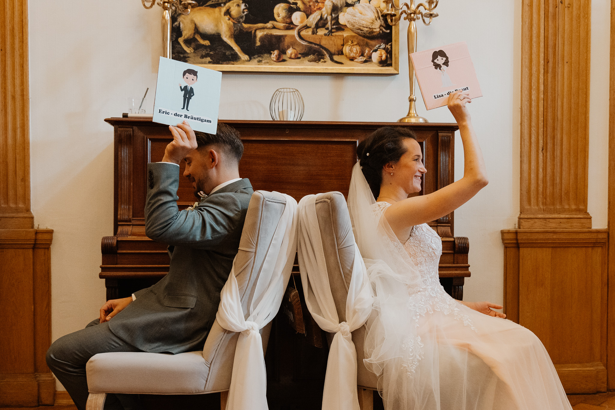 Brautpaar Tanz im Innenraum