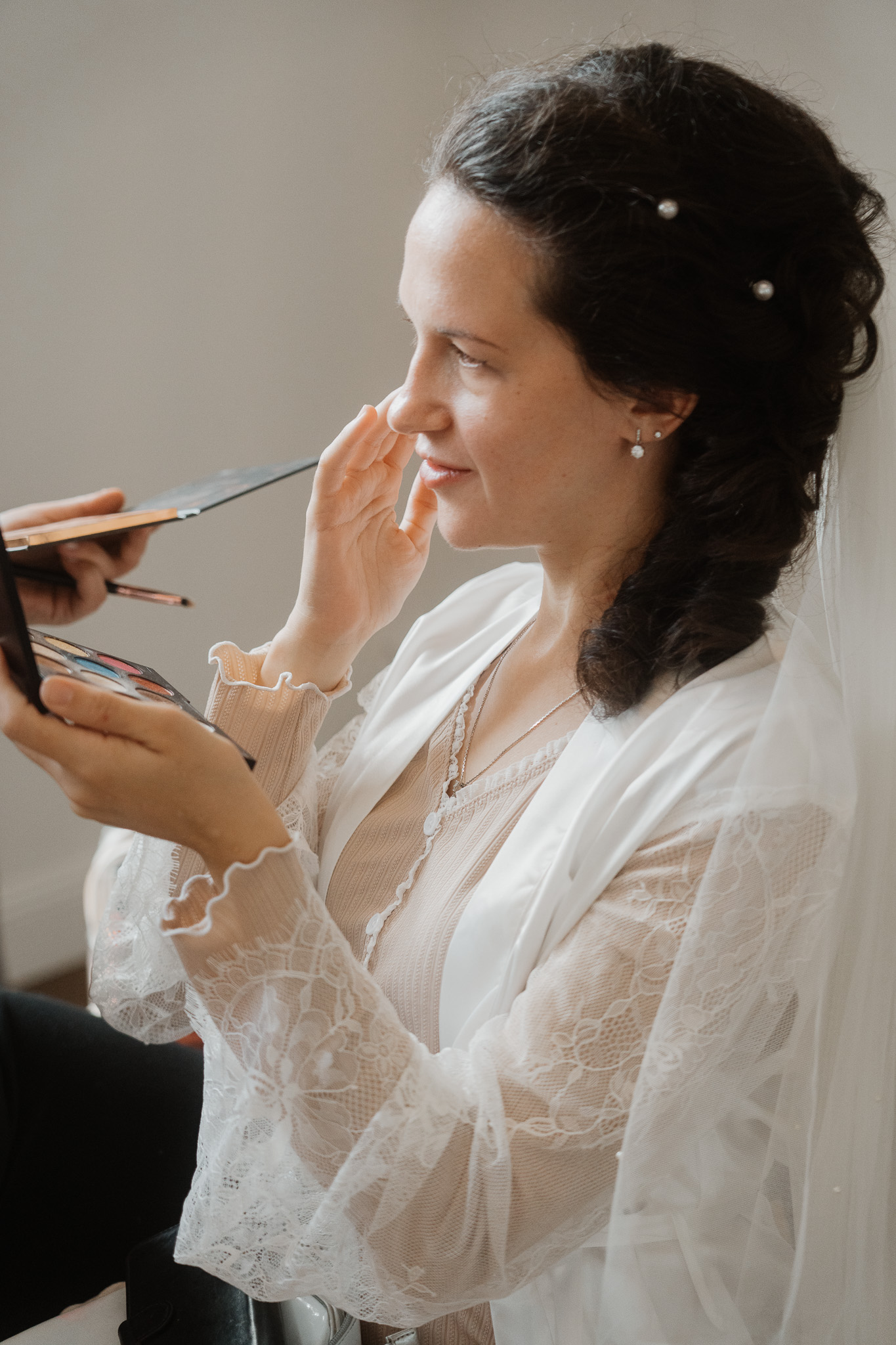 Gartenhochzeit Spremberg Braut Haare und Makeup