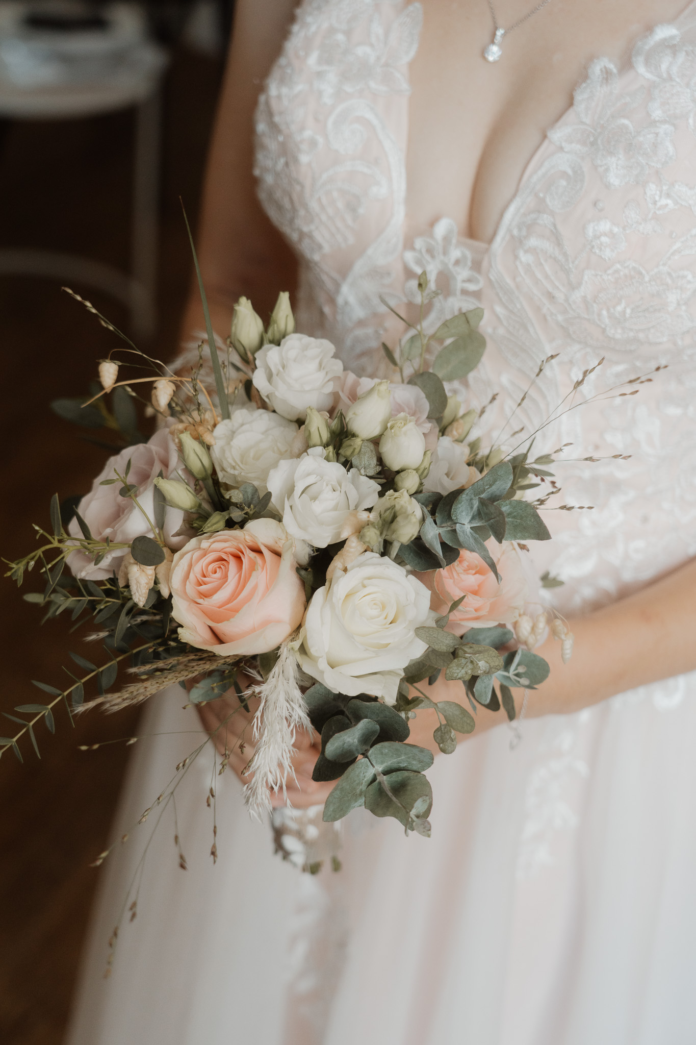 Gartenhochzeit Spremberg Brautstrauss Detail