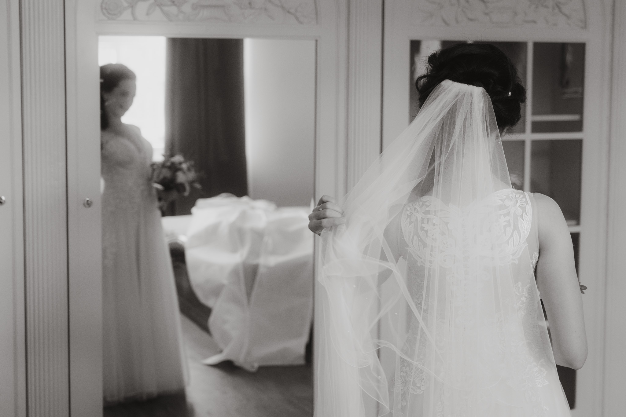 Gartenhochzeit Spremberg First Look Korridor