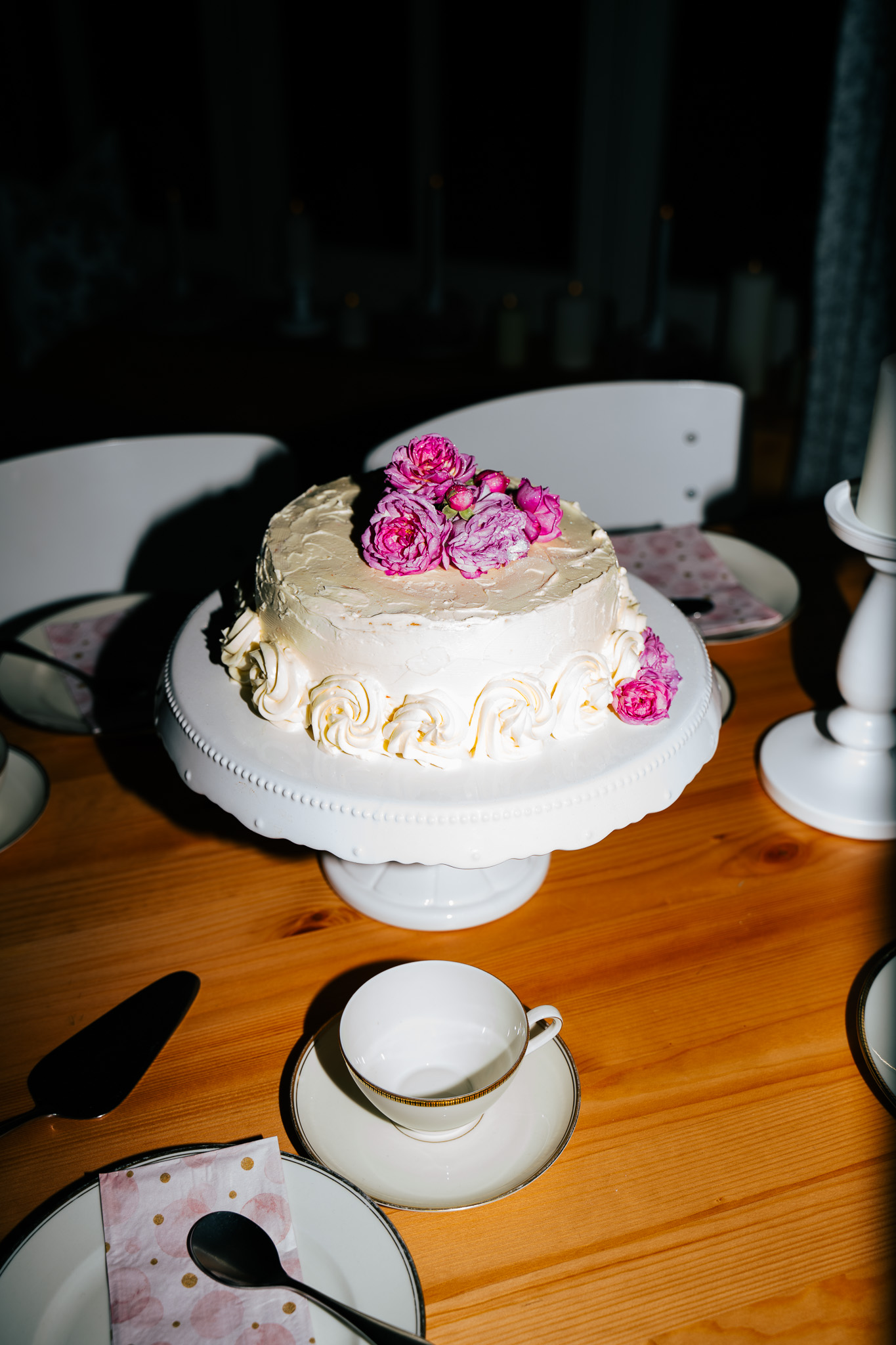 Hochzeitstorte Anschneiden Detail