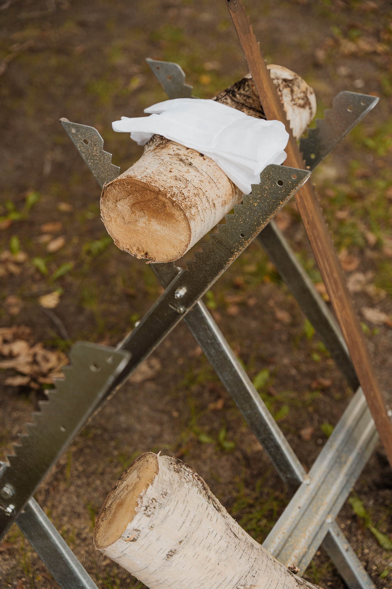 Holzscheit Zeremoniedetail
