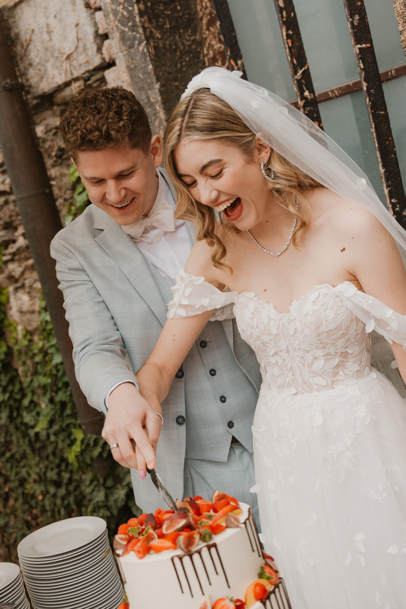 Anschnitt Hochzeitstorte