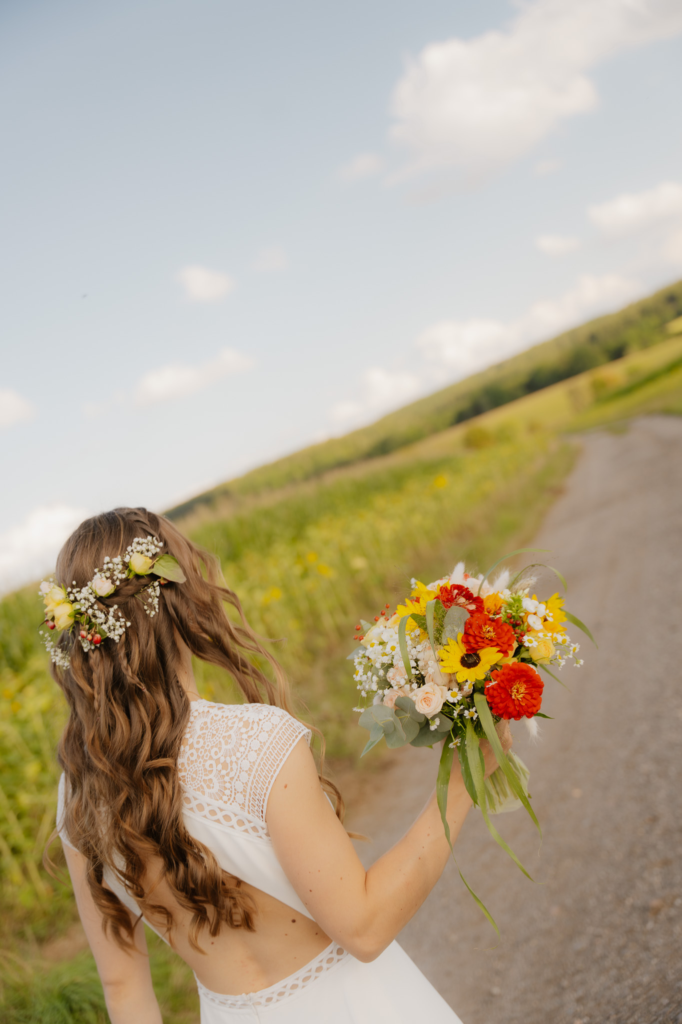 Brautpaarshooting Brautstrauss